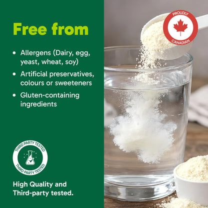 Organika Canadian-Made Creatine Powder- Pure Micronized Creatine Monohydrate - Helps Build Lean Muscle, Increase Strength, and Improved Recovery and Performance for Men and Women - 500g, 100 servings 🍁 All In One Marketplace Canada