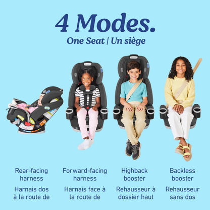 Graco 4Ever All-in-One Convertible Car Seat, 4-in-1 Baby to Big Kid Car Seat from 1.8-54 kg (4-120 lb), ProtectPlus Engineered, Raegen 🍁 All In One Marketplace Canada