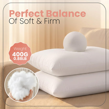 Utopia Bedding Throw Pillows Insert (Pack of 2, White) - 12 x 20 Inches Bed and Couch Pillows - Indoor Decorative Pillow 🍁 All In One Marketplace Canada