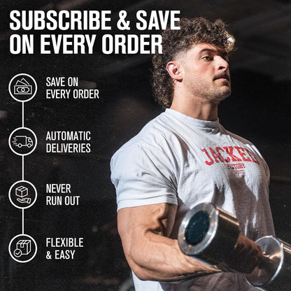 Jacked Factory Creatine Monohydrate Capsules - Canadian-Owned Supplement for Muscle Growth, Increased Strength, Enhanced Energy Output, and Improved Athletic Performance - 150 Pills 🍁 All In One Marketplace Canada