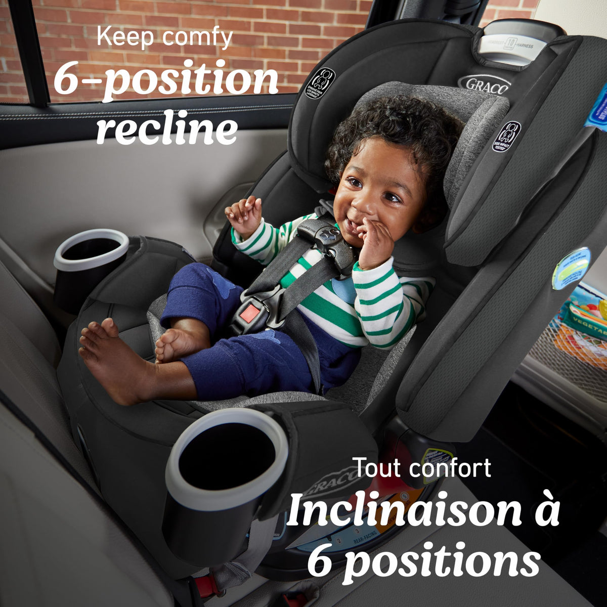 Graco 4Ever All-in-One Convertible Car Seat, 4-in-1 Baby to Big Kid Car Seat from 1.8-54 kg (4-120 lb), ProtectPlus Engineered, Lofton 🍁 All In One Marketplace Canada