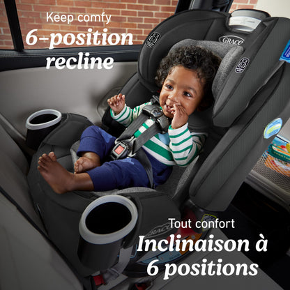 Graco 4Ever All-in-One Convertible Car Seat, 4-in-1 Baby to Big Kid Car Seat from 1.8-54 kg (4-120 lb), ProtectPlus Engineered, Lofton 🍁 All In One Marketplace Canada