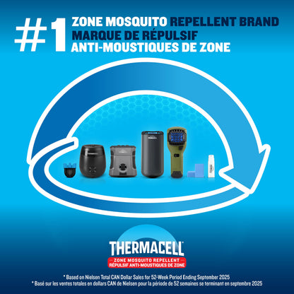 Thermacell Mosquito Rechargeable Repeller Refills; 36 Hours; Compatible with Thermacell E-Series & Radius Only; 20 Foot (6 m) Mosquito Repellent Zone; Deet Free Bug Spray Alternative; Scent Free 🍁 All In One Marketplace Canada