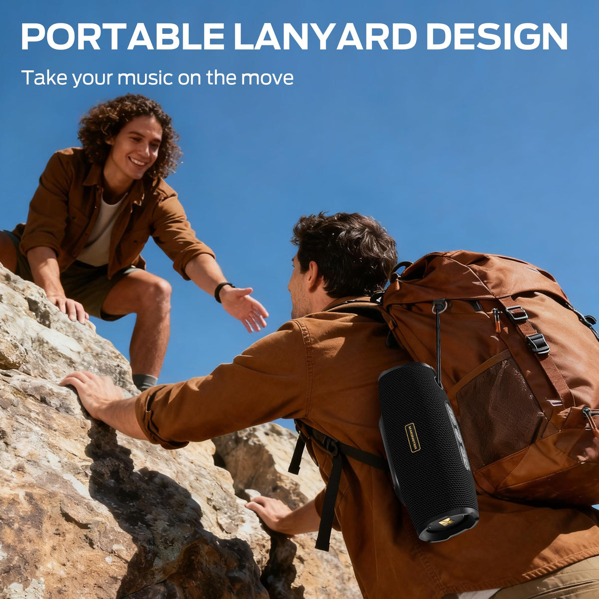 Monster S380 Bluetooth Speaker, Portable Speaker with 40W Stereo Sound, Bluetooth 6.0, 20H Playtime, IPX6 Waterproof, TWS Pairing, Support AUX/TF Card, Wireless Speaker for Party, Travel, Outdoor 🍁 All In One Marketplace Canada
