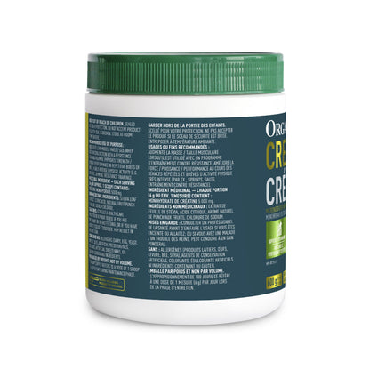 Organika Canadian-Made Creatine Powder- Fruit Punch- Pure Micronized Creatine Monohydrate - Helps Build Lean Muscle, Increase Strength, and Improved Recovery and Performance for Men and Women - 600g 🍁 All In One Marketplace Canada
