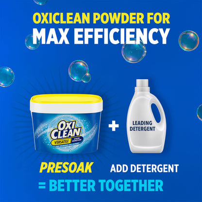 OxiClean Versatile Stain Remover Powder for Household, Laundry, Carpet, and Upholstery - Colour Safe, Chlorine Bleach Free, 3.27 kg 🍁 All In One Marketplace Canada