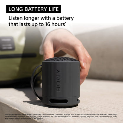 Sony SRS-XB100 Wireless Bluetooth Portable Lightweight Super-Compact Travel Speaker, Extra-Durable IP67 Waterproof & Dustproof, 16 Hour Battery, Versatile Strap, and Hands-Free Calling, Black New 🍁 All In One Marketplace Canada