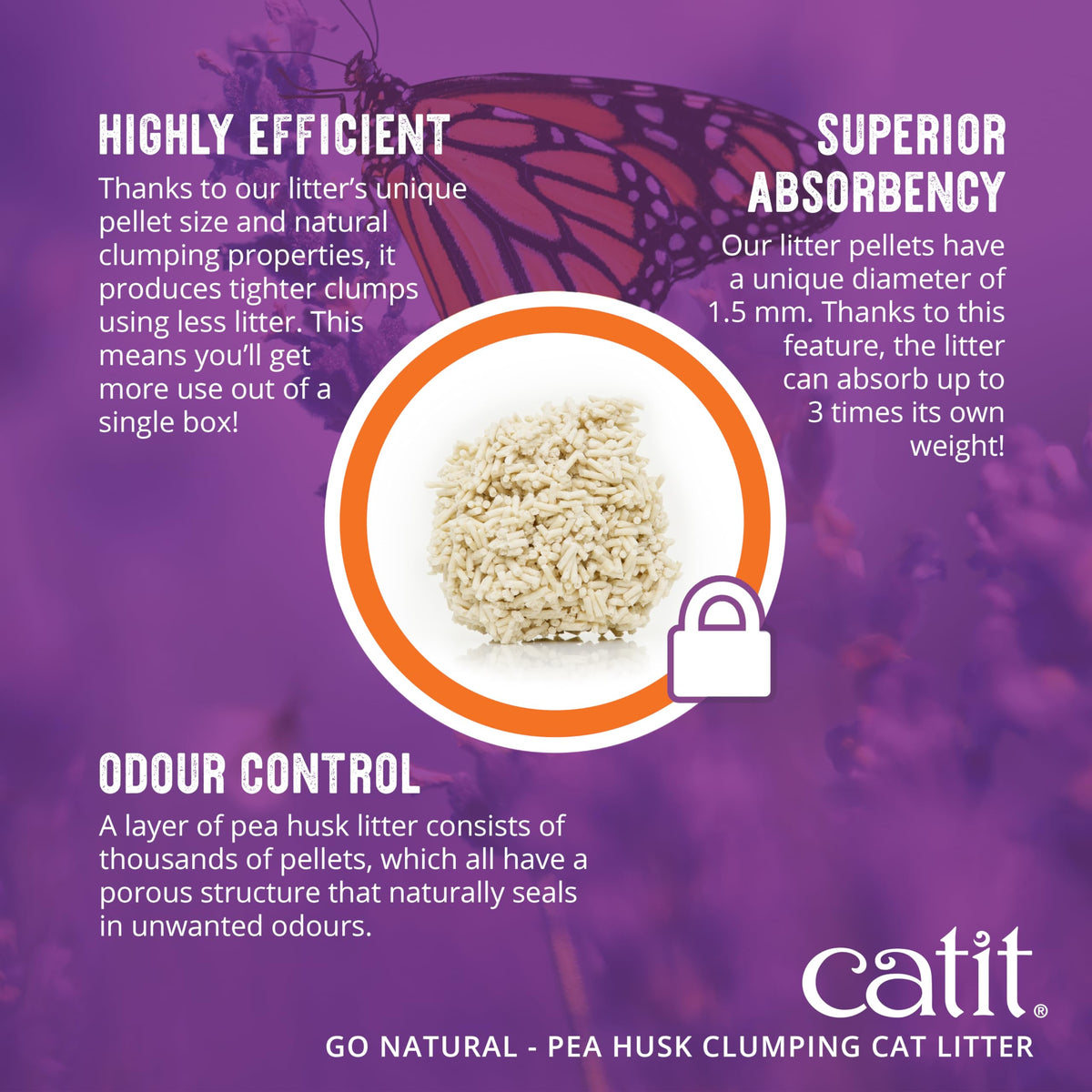 Catit Go Natural Pea Husk Clumping Cat Litter, Tofu, Vanilla 5.6 kg, Dust Free & Lightweight Cat Litter, Easy to Scoop Litiere Pour Chat 🍁 All In One Marketplace Canada