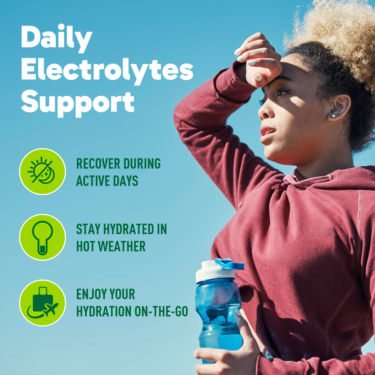 Organika Canadian-Made Electrolytes Powder with Vitamin C & Prebiotic Fibre - Sugar-Free Hydration Drink Mix - Classic Lemonade - 210 g - 60 servings 🍁 All In One Marketplace Canada