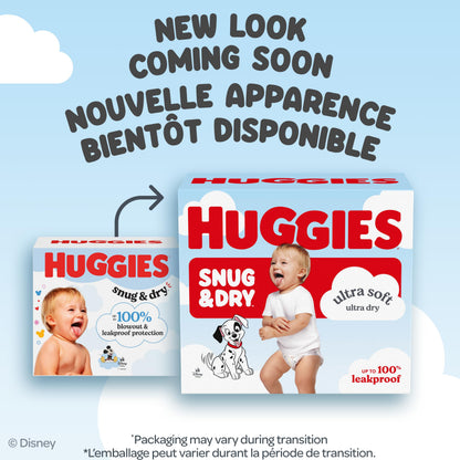 Huggies Size 2 Diapers, Snug & Dry Baby Diapers, Size 2 (12-18 lbs), 234 Count, Packaging May Vary 🍁 All In One Marketplace Canada