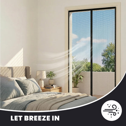 Magnetic Screen Door (Screen Size 32" x 82"), Fits Door Opening 30"x80", Heavy Duty Fiberglass Moustiquaire Magnétique, Screen Mesh with Automatic Block Closure, Walk Through Easily for Kids Pets 🍁 All In One Marketplace Canada