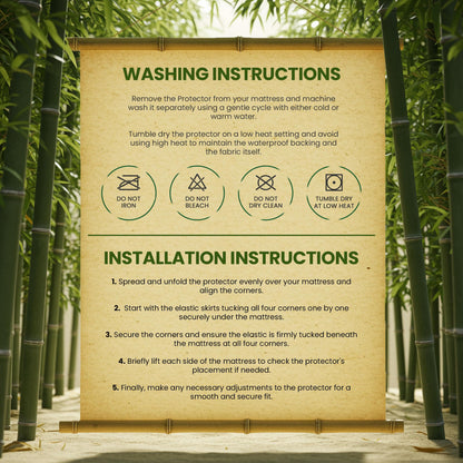 Utopia Bedding Waterproof Mattress Protector King Size, Bamboo Viscose Mattress Cover 200 GSM, Fits 17 Inches Deep, Breathable, Fitted Style with Stretchable Pockets 🍁 All In One Marketplace Canada