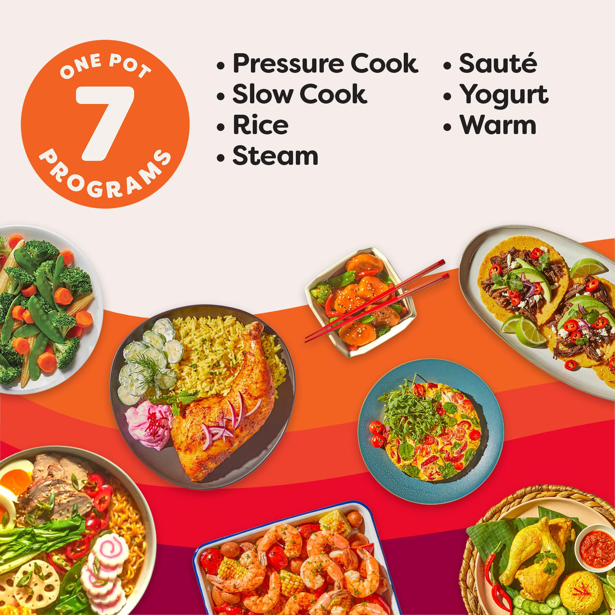 Instant Pot Duo 7-in-1 Electric Pressure Cooker, Slow Cooker, Rice Cooker, Steamer, Sauté, Yogurt Maker, Warmer & Sterilizer, 8 Quart, Stainless Steel/Black