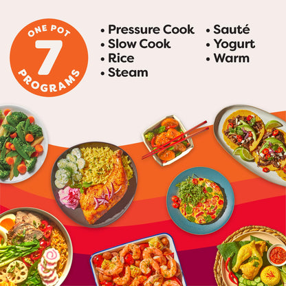 Instant Pot Duo 7-in-1 Electric Pressure Cooker, Slow Cooker, Rice Cooker, Steamer, Sauté, Yogurt Maker, Warmer & Sterilizer, 8 Quart, Stainless Steel/Black