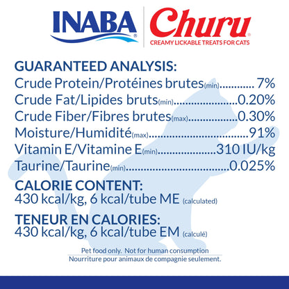 INABA Churu Cat Treats, Grain-Free, Lickable, Squeezable Creamy Purée Cat Treat/Topper with Vitamin E & Taurine, 0.5 Ounces Each Tube, 20 Tubes, Chicken Variety Box 🍁 All In One Marketplace Canada