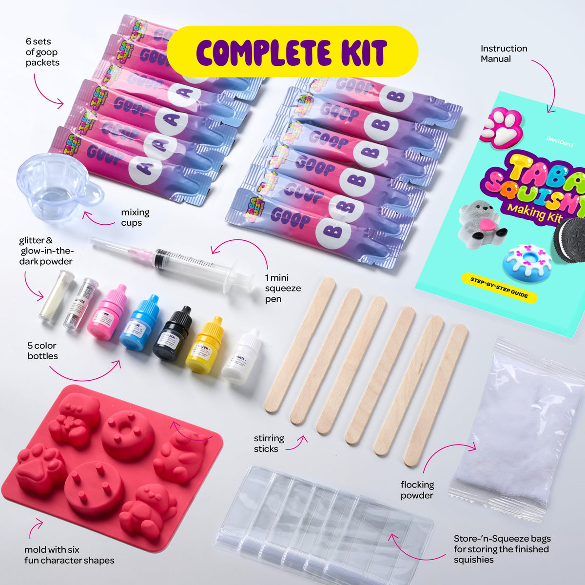 Taba Squishy Making Kit for Kids - Gifts for Girls - Kids Crafts - 6 7 8 9 10 11 12 Year Old Girl Birthday Gift - Squishies Craft Kits - Arts and Crafts for Kid for 8-12 - Toys for Girls Ages 5-7 🍁 All In One Marketplace Canada