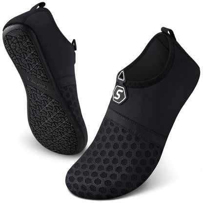 SEEKWAY Water Shoes Women Men Quick-Dry Beach Aqua Socks Barefoot Non Slip Swim Pool Outdoor Surf River Lake Yoga SK001 Black Size 10-11 W/9-10 M 🍁 All In One Marketplace Canada