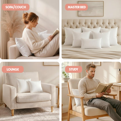 Utopia Bedding Throw Pillows Insert (Pack of 2, White) - 20 x 20 Inches Bed and Couch Pillows - Indoor Decorative Pillow 🍁 All In One Marketplace Canada