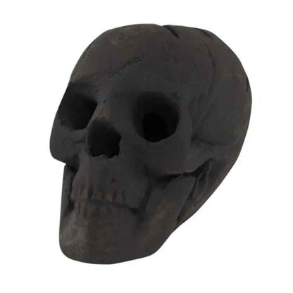Ceramic Halloween Fire Pit Skull – Realistic Flame Effect Outdoor Decoration