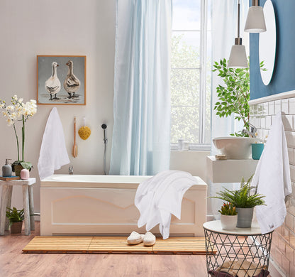 Utopia Towels 8 Piece Premium Towel Set, 2 Bath, 2 Hand, and 4 Wash Cloths, 600 GSM 100% Ring Spun Cotton Highly Absorbent Towels for Bathroom, Gym, Hotel, and Spa, White 🍁 All In One Marketplace Canada