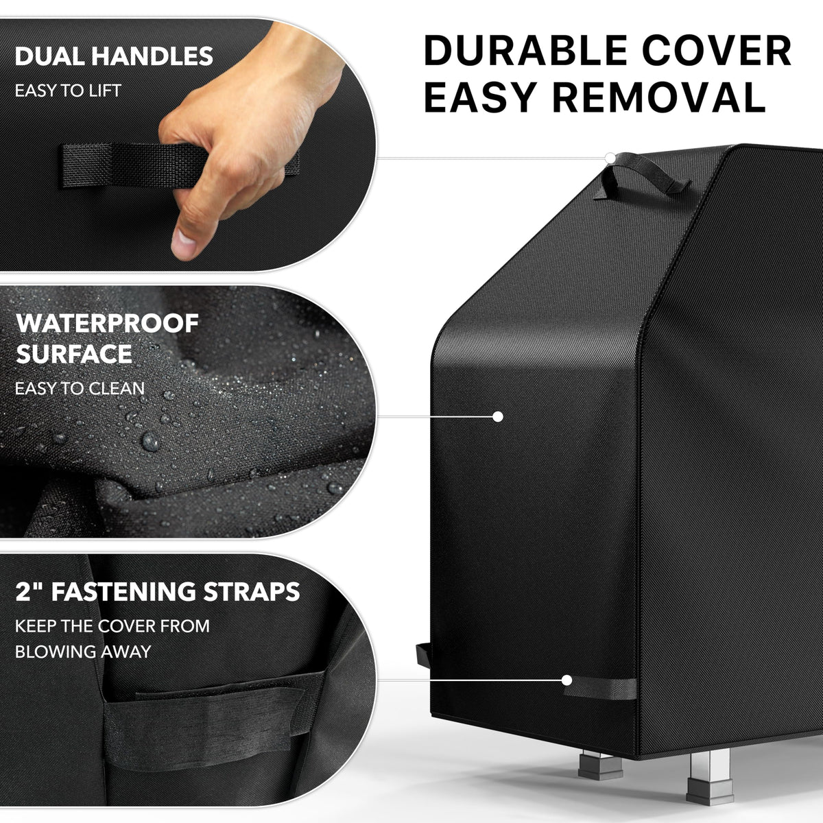 Simple Houseware 55-inch Heavy Duty BBQ Grill Cover, 600D Polyester Waterproof, Weather-Resistant 🍁 All In One Marketplace Canada