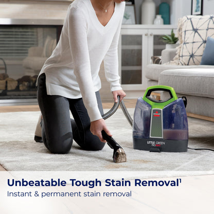 BISSELL Little Green ProHeat Portable Carpet & Upholstery Spot Cleaner with HydroRinse Self-Cleaning Tool, HeatWave Technology, OXY Formula Included, Car Detailer, 37oz Tank, 2513E 🍁 All In One Marketplace Canada