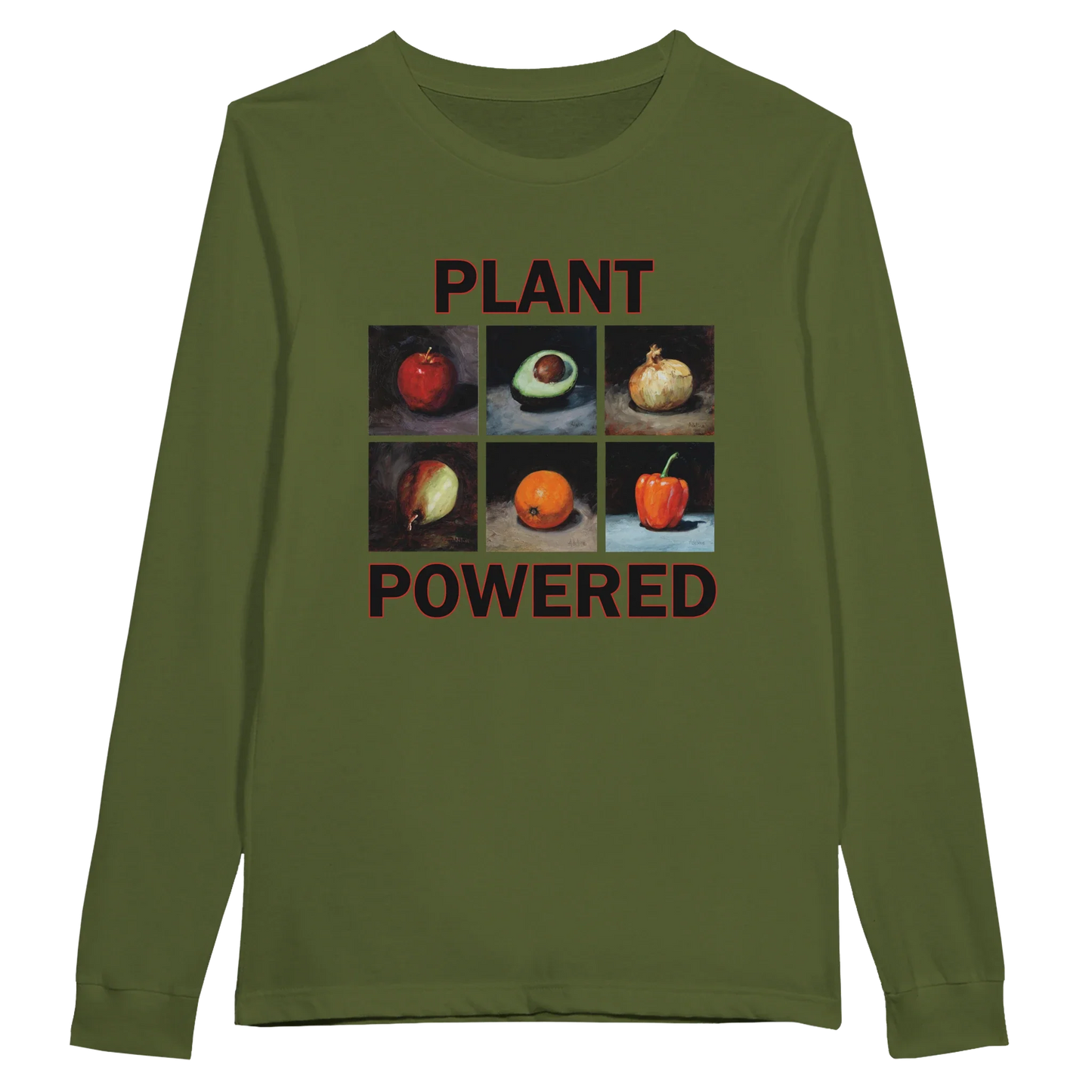 Plant Powered Long Sleeve T-Shirt – Comfortable Cotton Tee