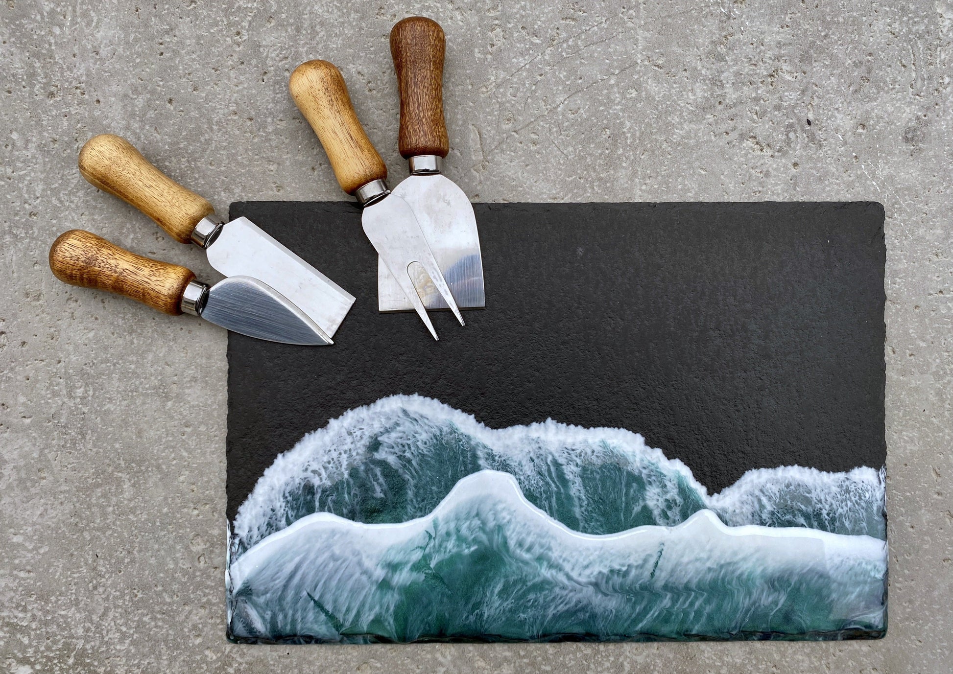Natural Slate Charcuterie Board - AURABAGS SHOP