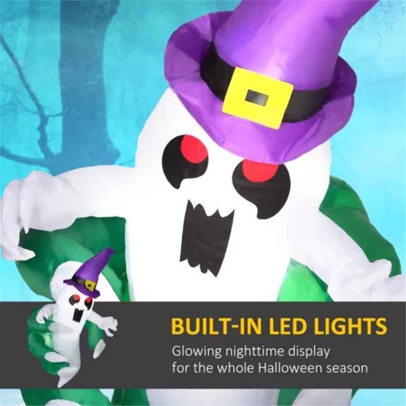 LED Halloween Ghost Inflatable – Spooky Window Hanging & Garden Decoration (Only United States Delivery)