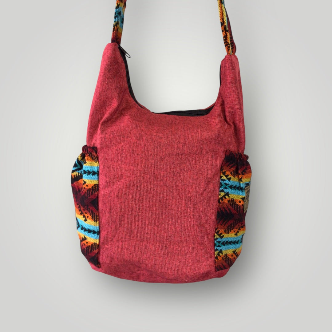 Buffalo  Skull Embroidered Crossbody Bag