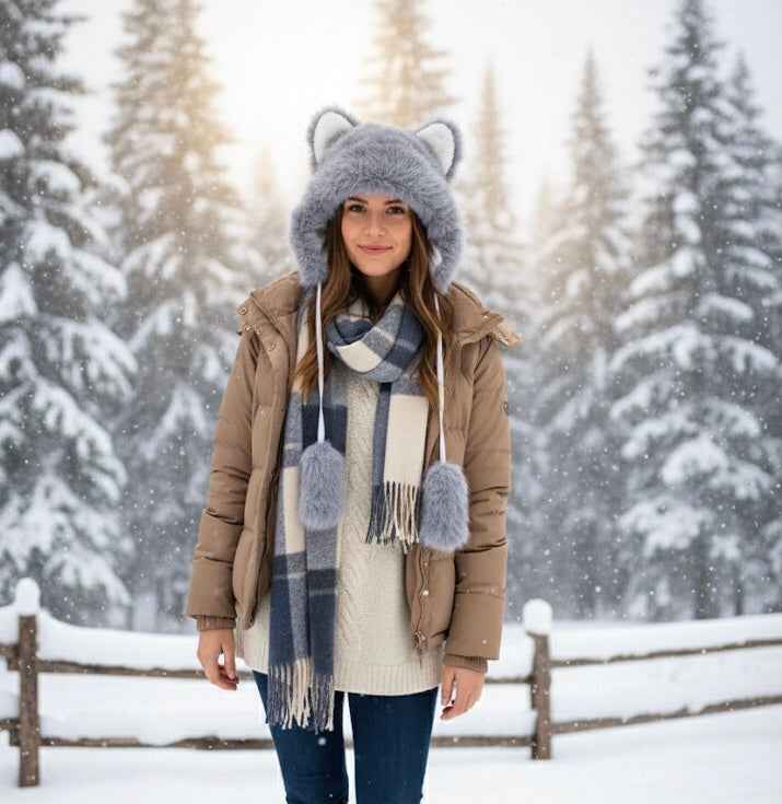 Soft Plush Hat(Wolf)
