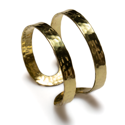 Double Bar Metal Cuff - Gold Colour