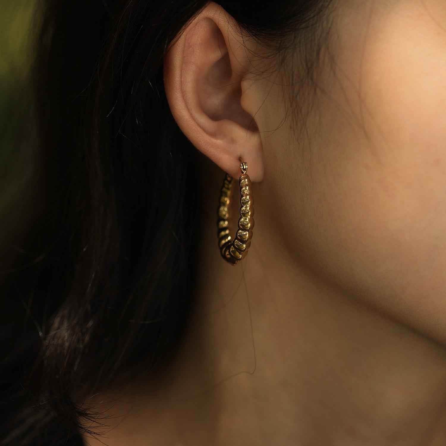 ANYA 72201G Croissant Hoops Gold