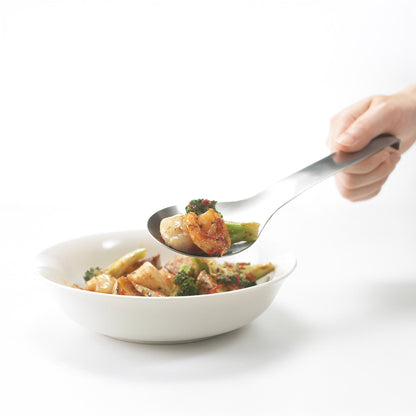Eatoco Japan Suqu サービングスプーン – フック付きステンレスハンドル (230 mm)