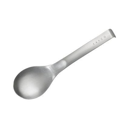 Eatoco Japan Suqu サービングスプーン – フック付きステンレスハンドル (230 mm)