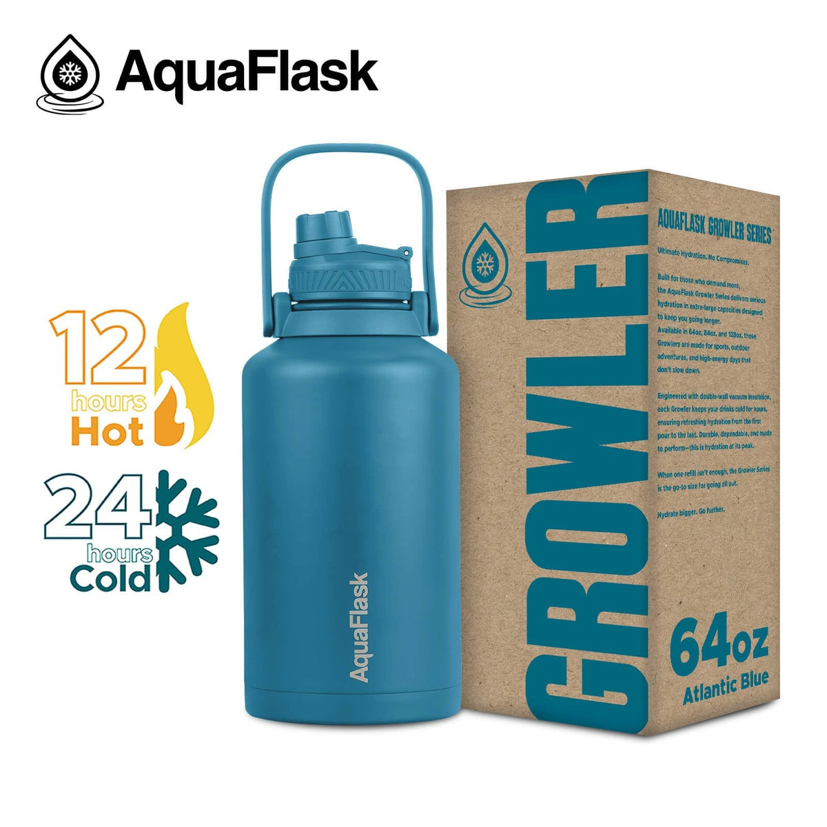 AquaFlask Original Vacuum Insulated Water Bottles 1893ml (64oz)
