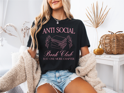 Anti Social Book Club T-shirt | Bookish Shirt
