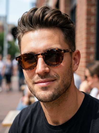 Brody – Round Keyhole Bridge Sunglasses | Bolero Eyewear