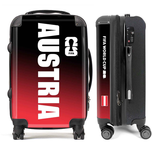 Austria FIFA World Cup 2026 Vertical Logo Edition (Red to Black Gradient)