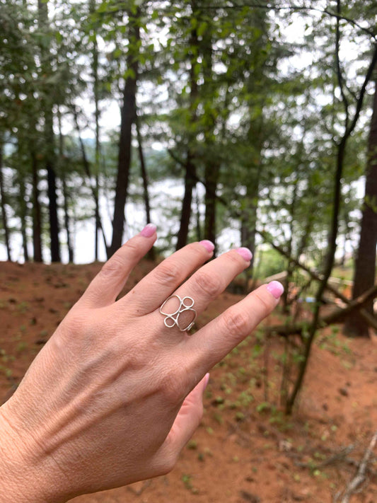 Orbit Ring – Sterling Silver or 18K Yellow Gold