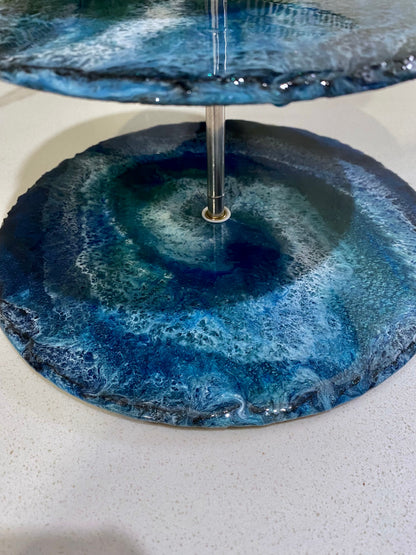 Slate Tiered Serving Platter - AURABAGS SHOP