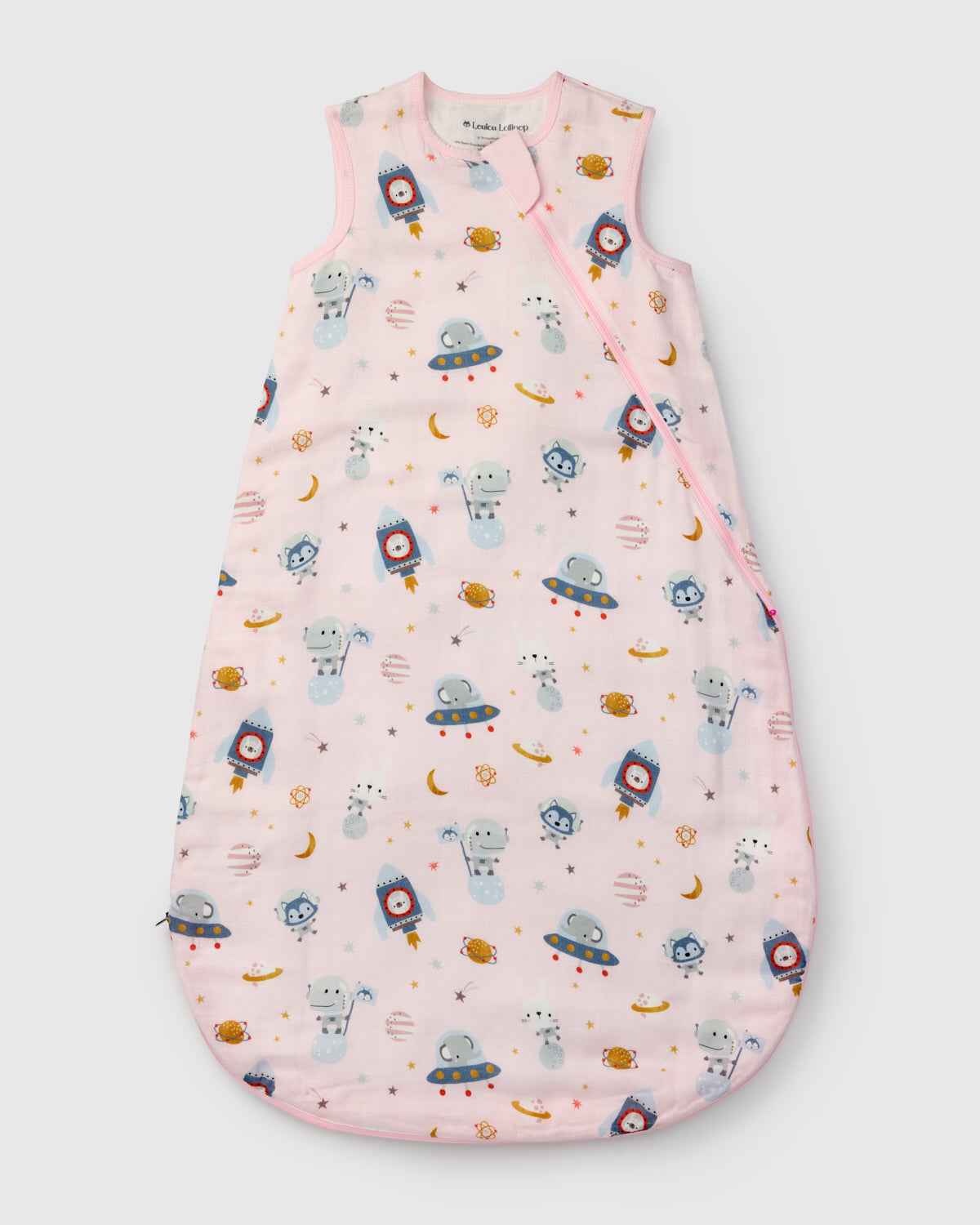 Baby Bamboo Muslin Sleep Sack 0.5 TOG - Astro Explorers