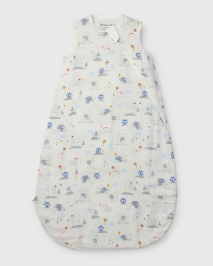 Baby Bamboo Muslin Sleep Sack 0.5 TOG - Mini Mathletes