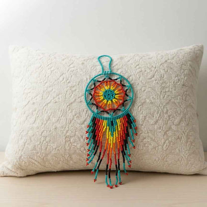 Turquoise  ,Celestial Beaded Handmade Dreamcatcher