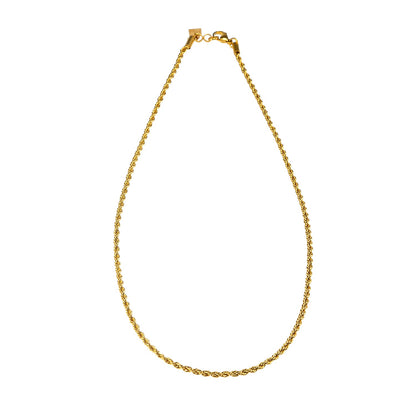 BALHAM: Rope Chain Textured Gold Necklace