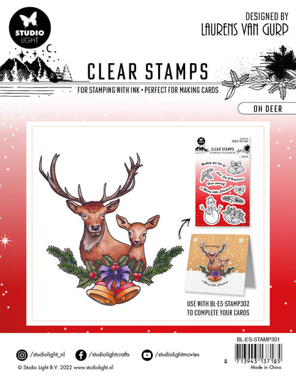 BL Clear Stamp Oh Deer Essentials 120x120x3mm 1 PC nr.301