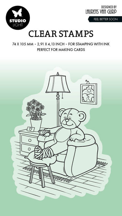 BL Clear Stamp Feel Better Soon By Laurens 89x64x3mm 1 PC nr.566