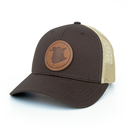 New Brunswick Leather Patch Trucker Hat