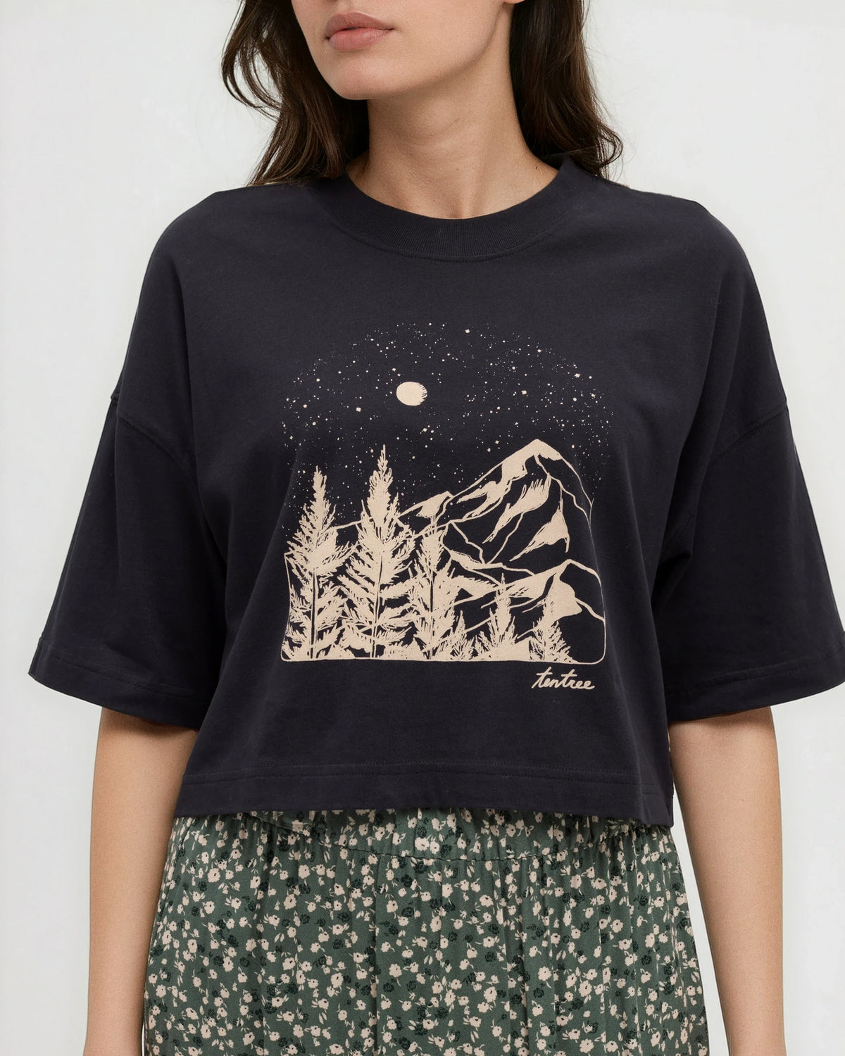 Parks Landscape Oversized Crop T-Shirt