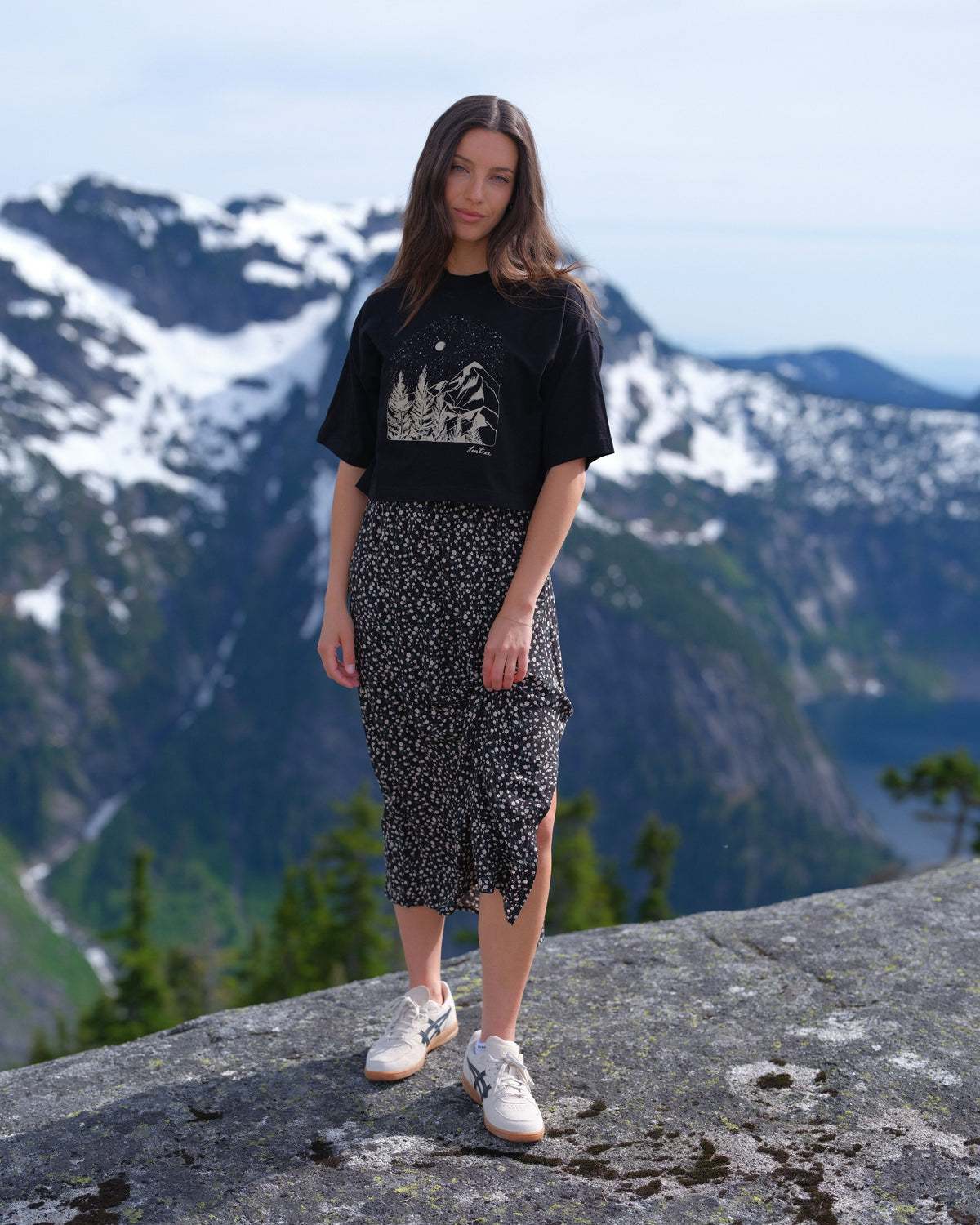 Parks Landscape Oversized Crop T-Shirt